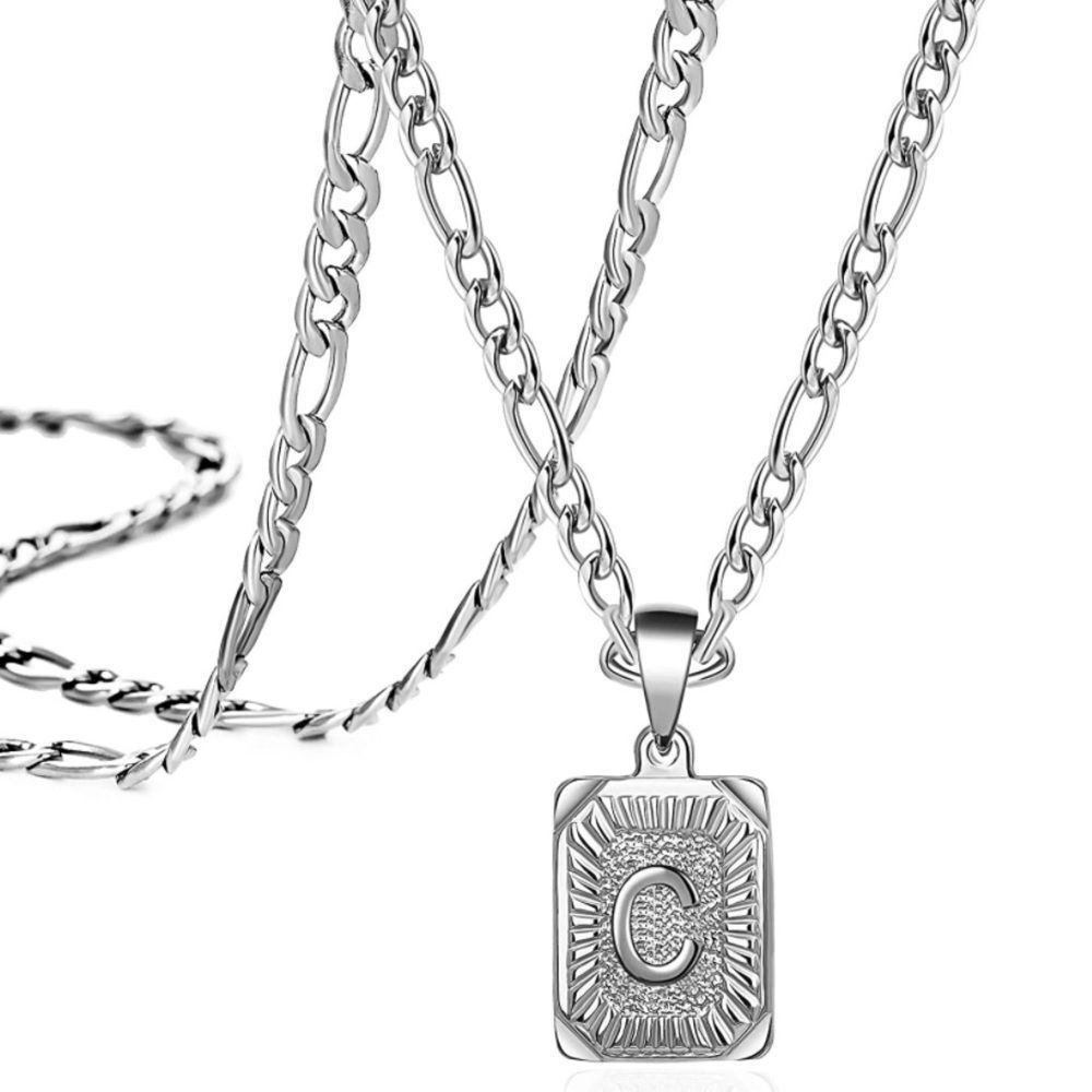 NWT Wool + Pepper Co. Sterling Silver Initial Chain Necklace